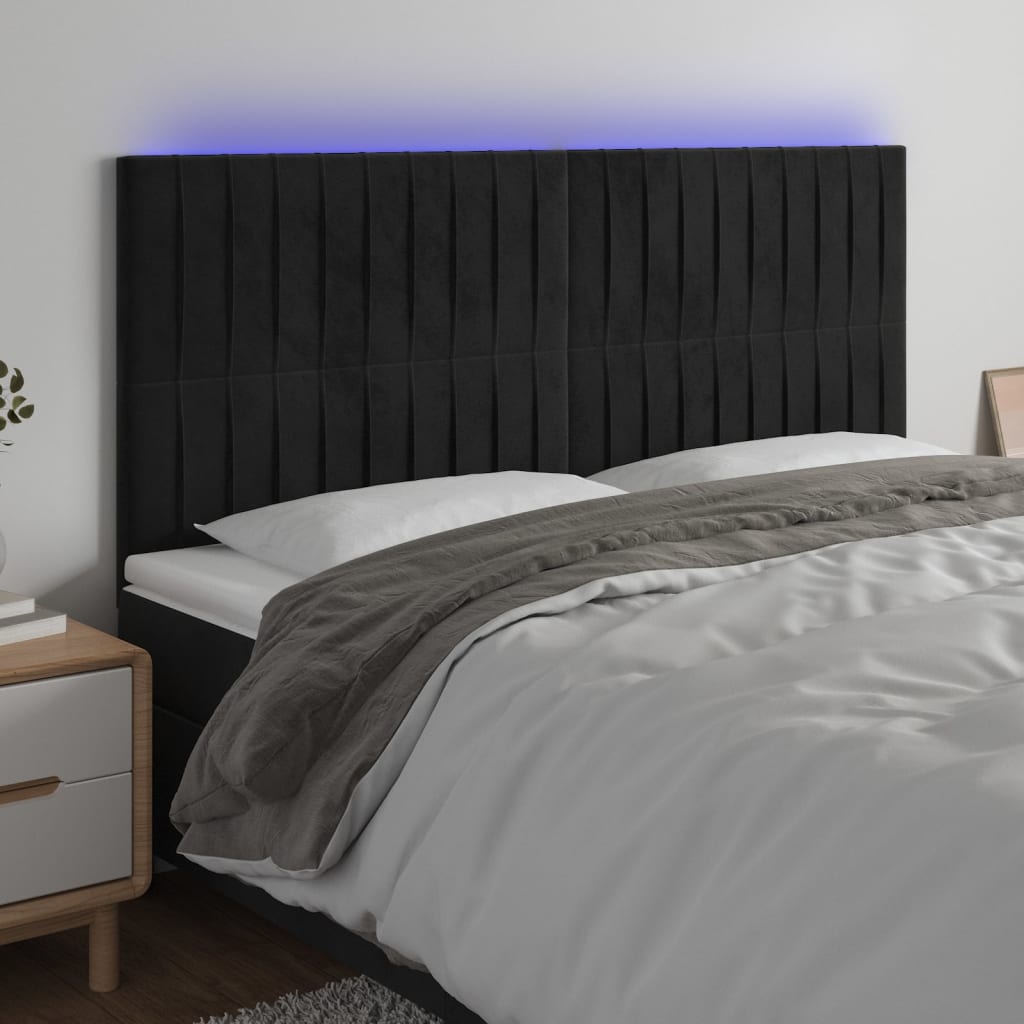 LED uzglavlje baršunasto