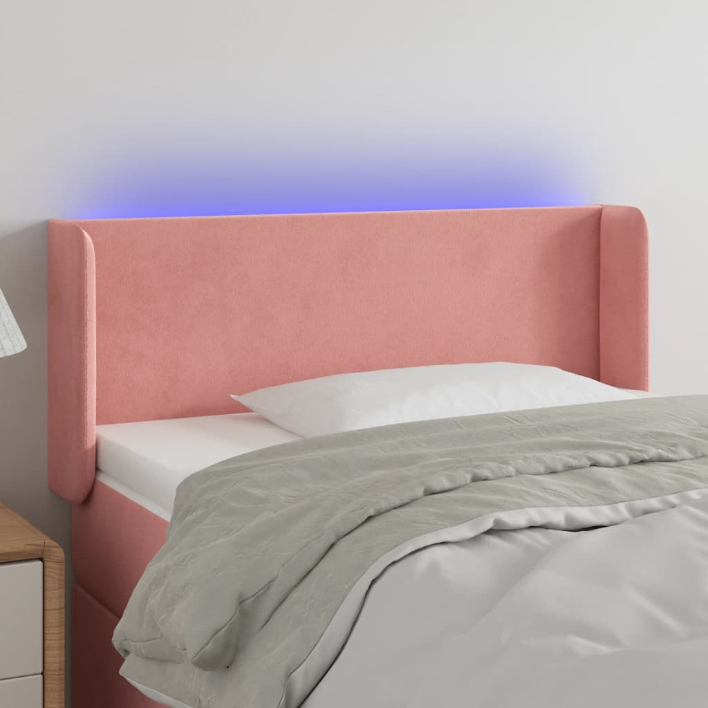 LED uzglavlje baršunasto