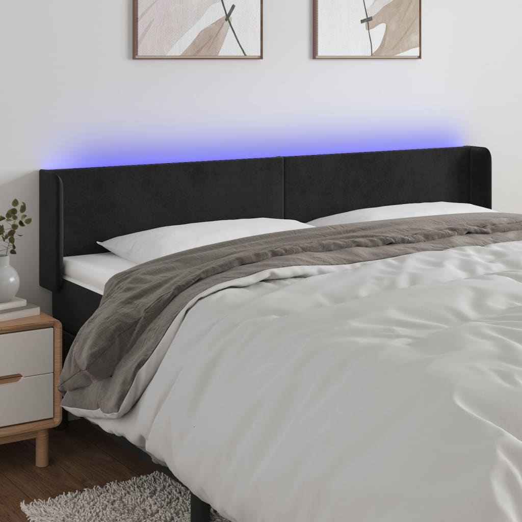LED uzglavlje baršunasto