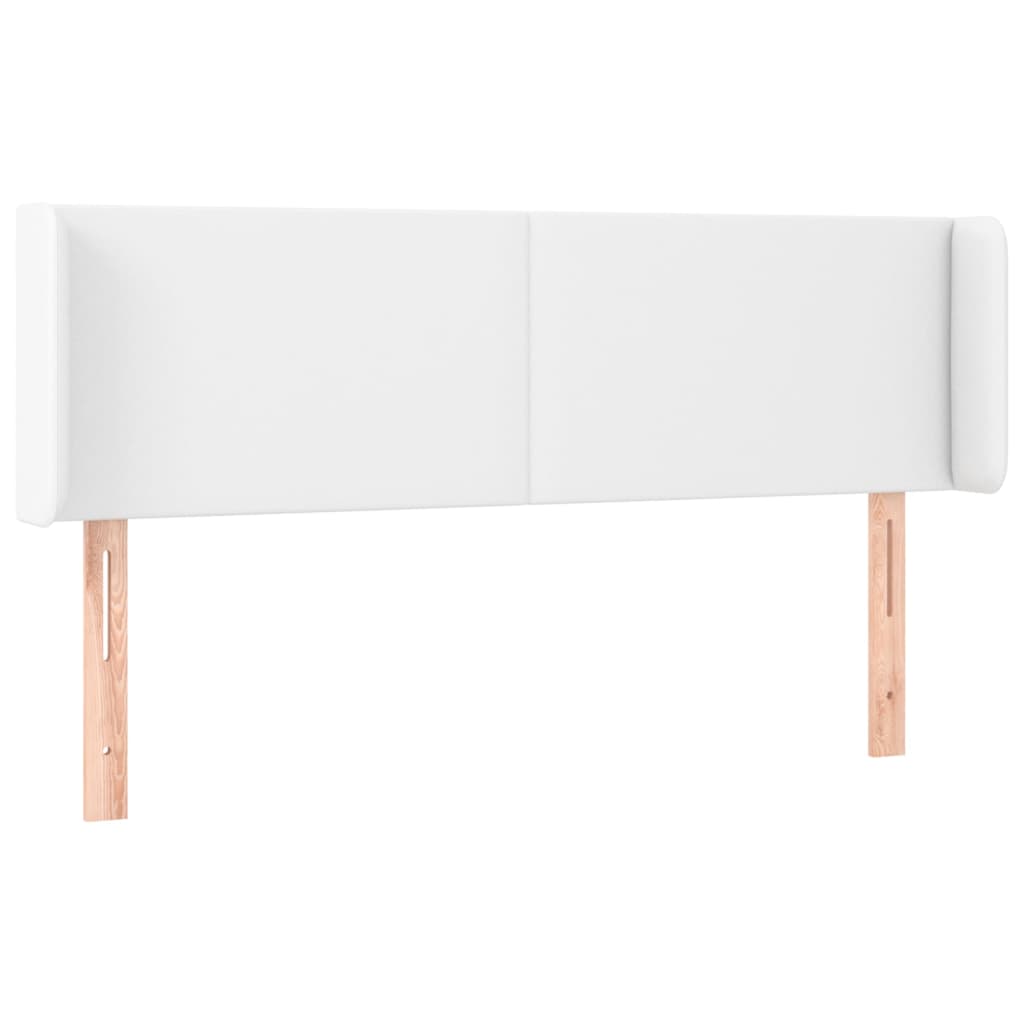 LED uzglavlje bijelo 147x16x78/88 cm od umjetne kože