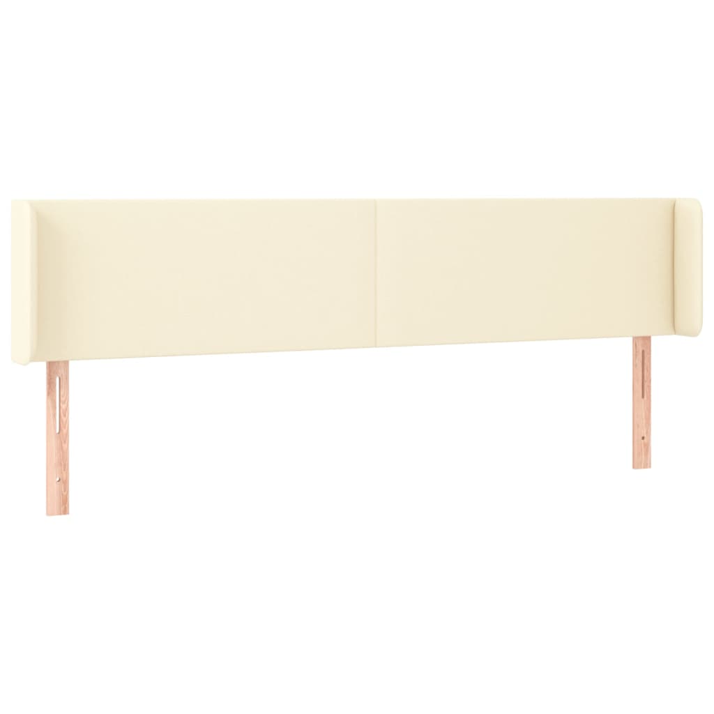 LED uzglavlje krem 163x16x78/88 cm od umjetne kože