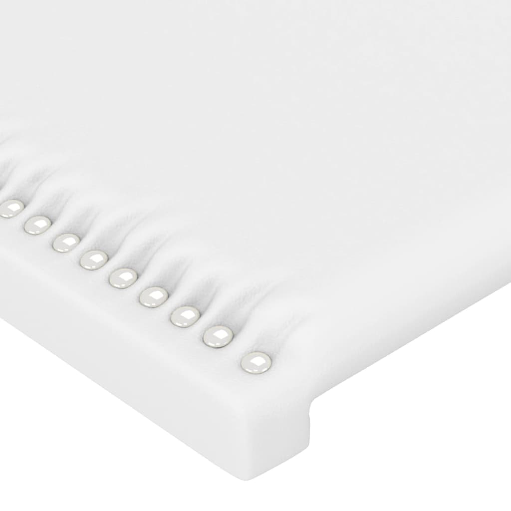 LED uzglavlje bijelo 203x16x78/88 cm od umjetne kože