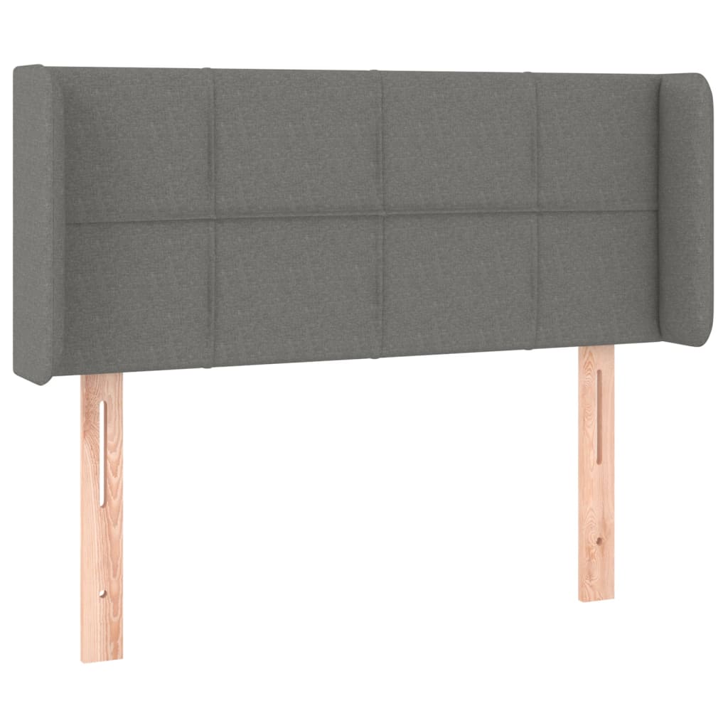 LED uzglavlje tamnosiv 93x16x78/88 cm od tkanine