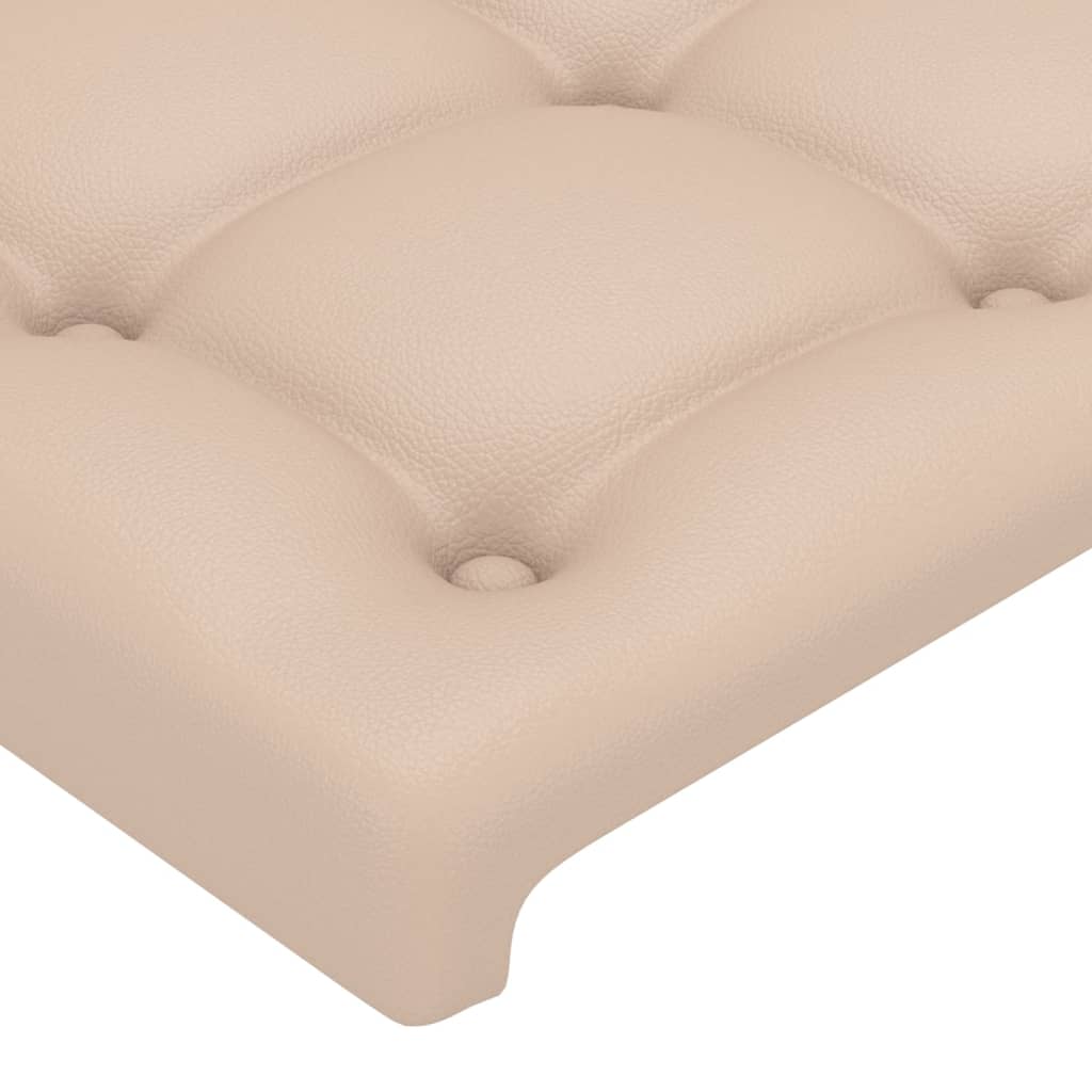 LED uzglavlje boja cappuccina 93x16x78/88 cm od umjetne kože