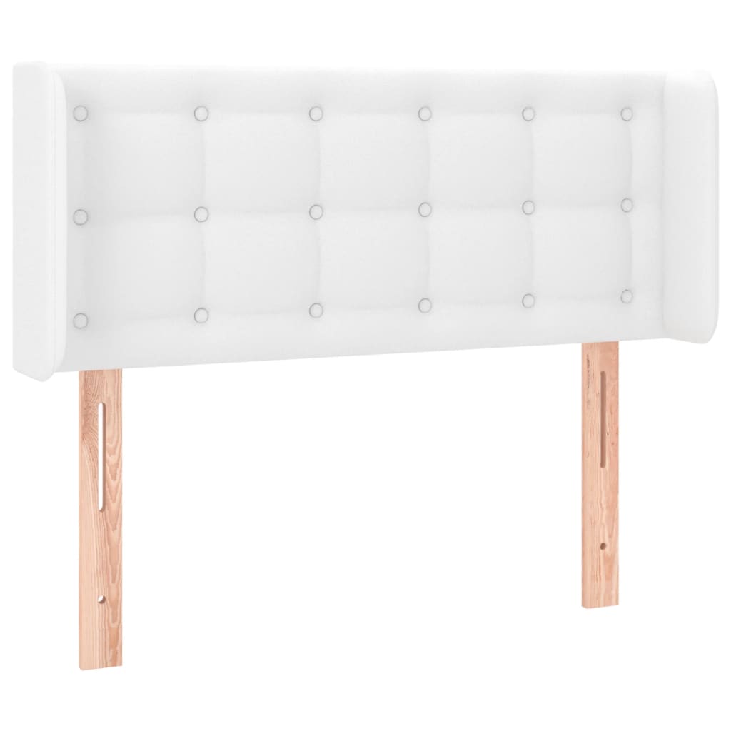 LED uzglavlje bijelo 103x16x78/88 cm od umjetne kože