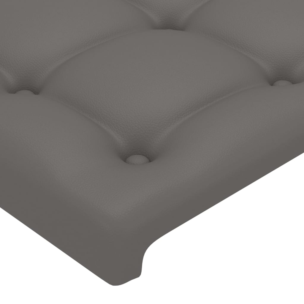 LED uzglavlje sivo 103x16x78/88 cm od umjetne kože