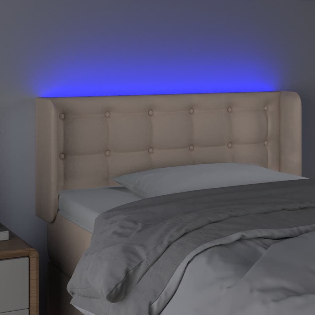 LED uzglavlje cappuccina 103x16x78/88 cm od umjetne kože