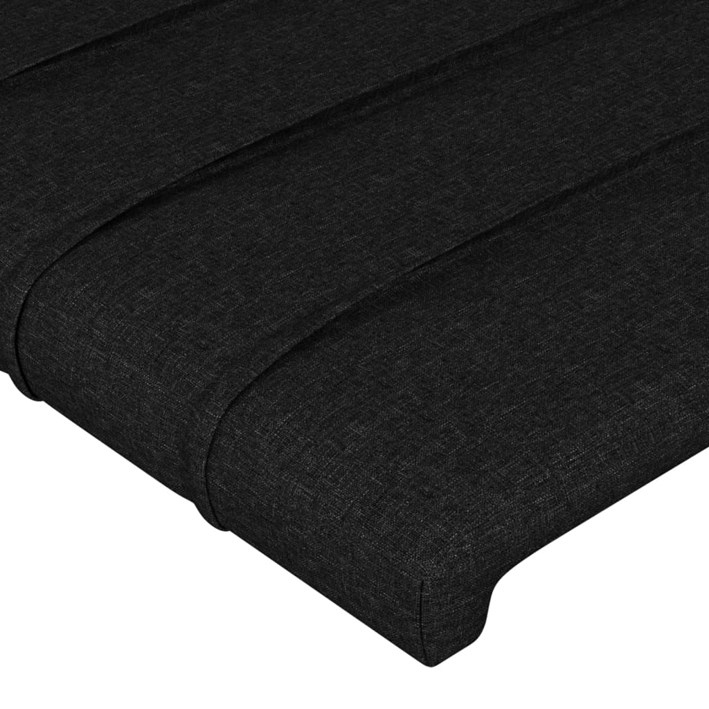 LED uzglavlje crno 103x16x78/88 cm od tkanine