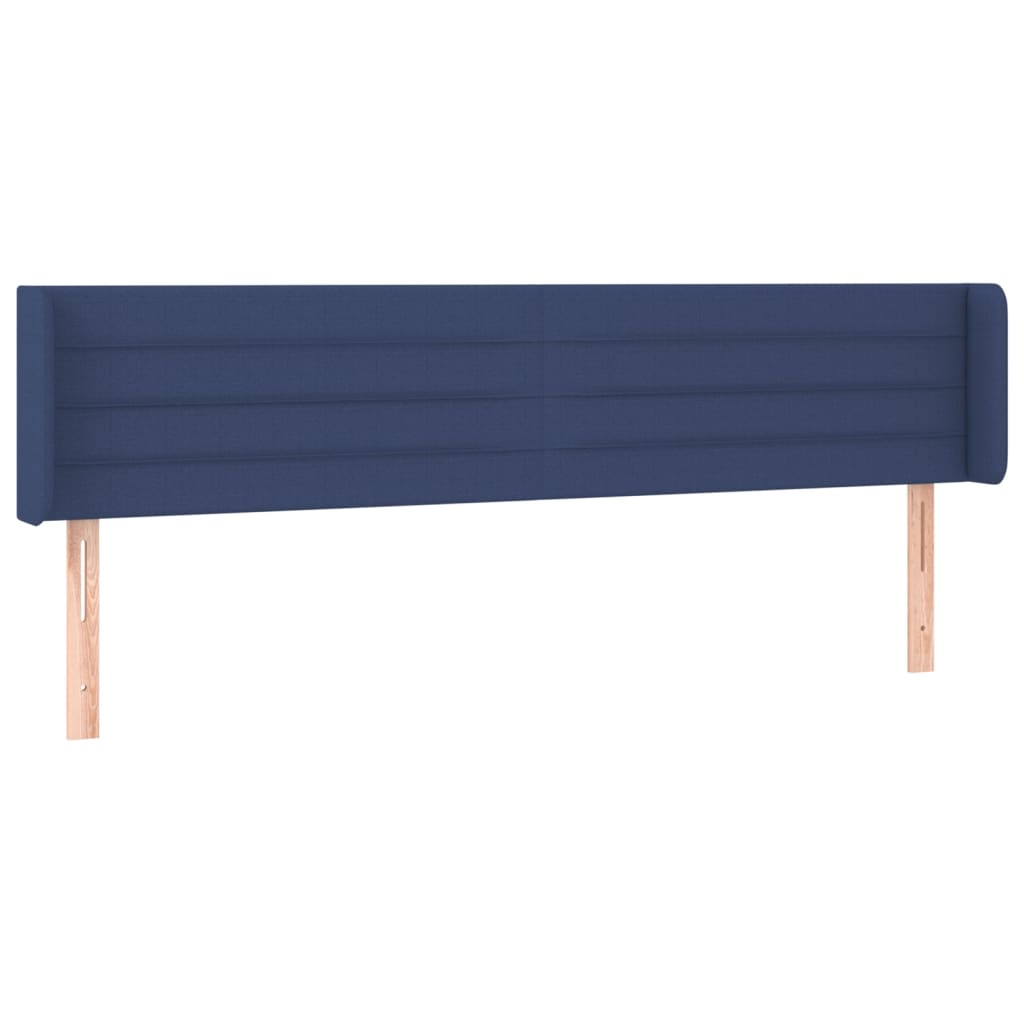 LED uzglavlje plavo 203x16x78/88 cm od tkanine