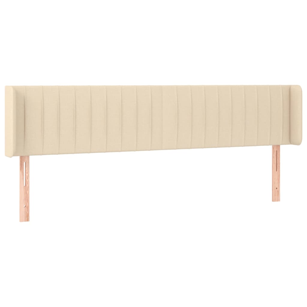 LED uzglavlje krem 163x16x78/88 cm od tkanine