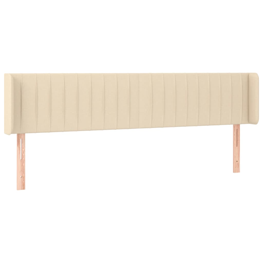 LED uzglavlje krem 183x16x78/88 cm od tkanine