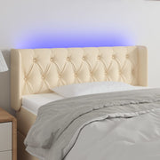 LED uzglavlje krem 103x16x78/88 cm od tkanine