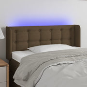 LED uzglavlje tamnosmeđe 93x16x78/88 cm od tkanine