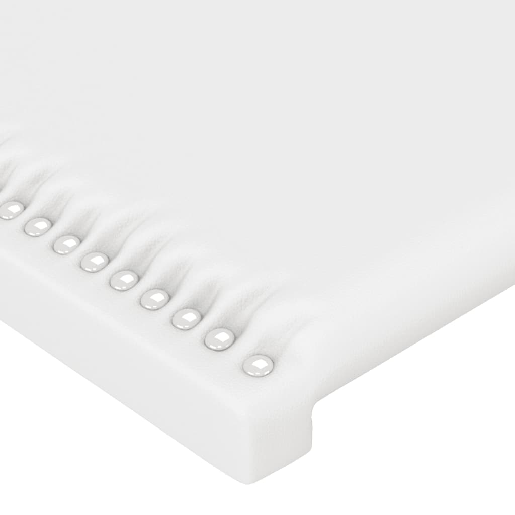 LED uzglavlje bijelo 103x16x118/128 cm od umjetne kože