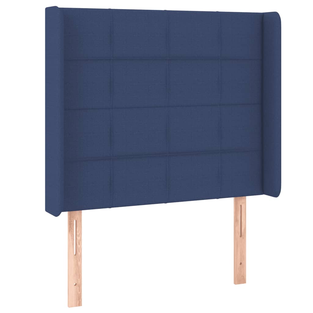 LED uzglavlje plavo 83 x 16 x 118/128 cm od tkanine