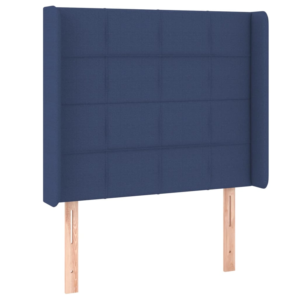 LED uzglavlje plavo 93 x 16 x 118/128 cm od tkanine