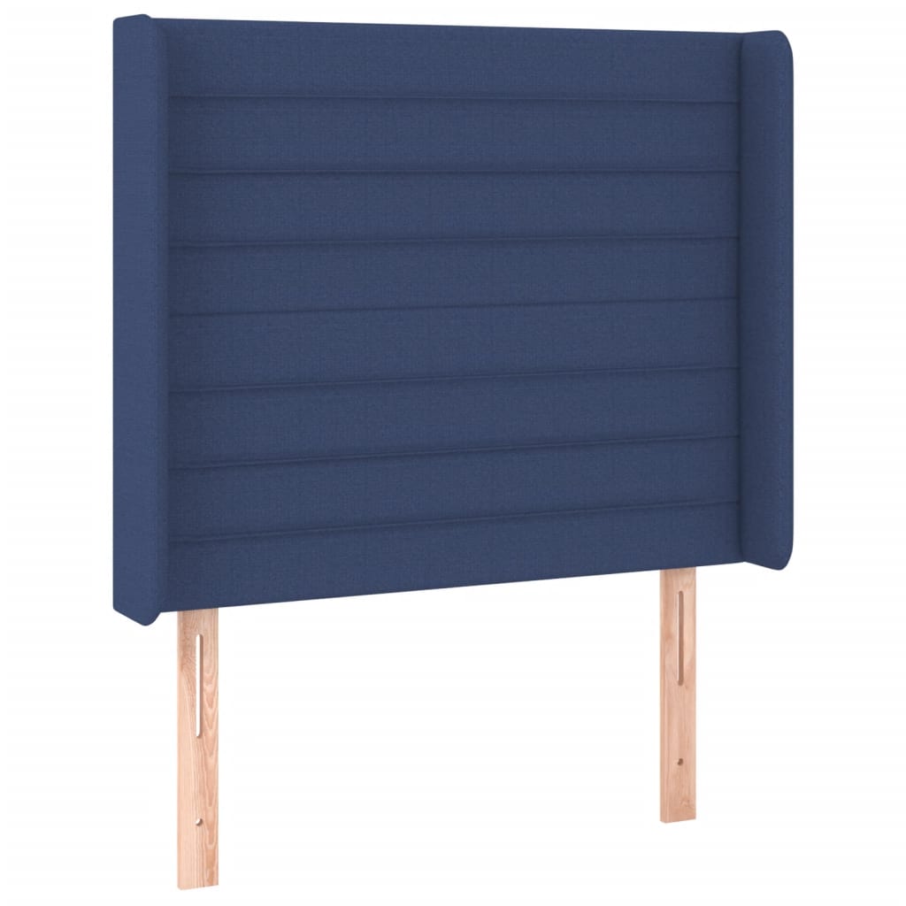 LED uzglavlje plavo 93 x 16 x 118/128 cm od tkanine