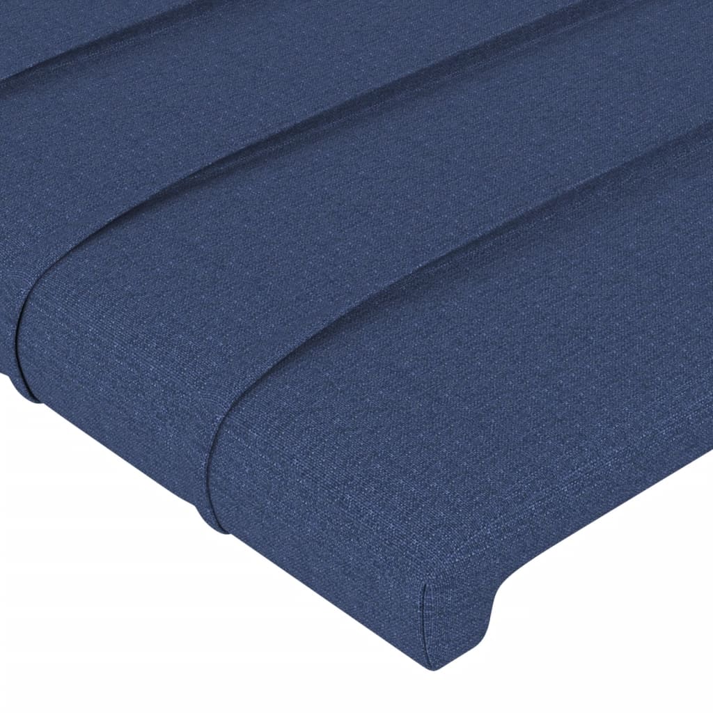 LED uzglavlje plavo 93 x 16 x 118/128 cm od tkanine