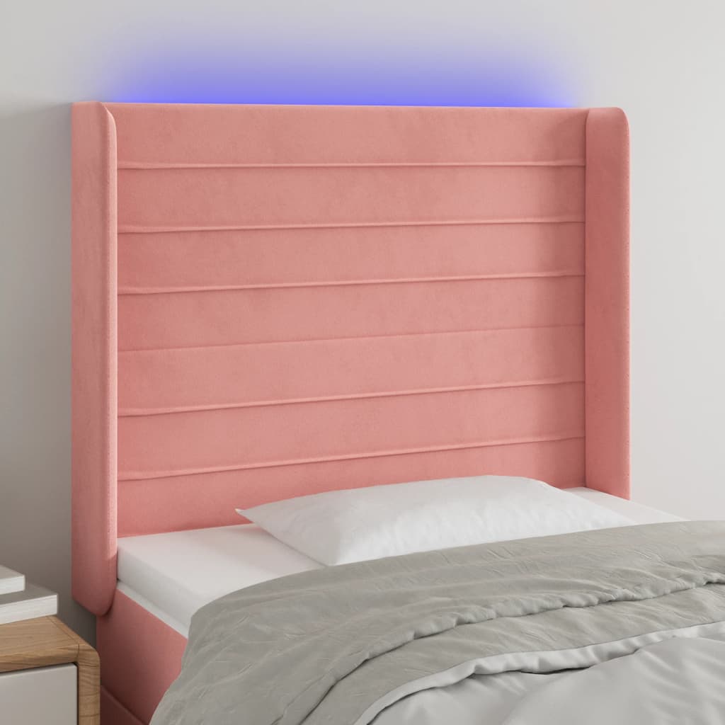 LED uzglavlje baršunasto