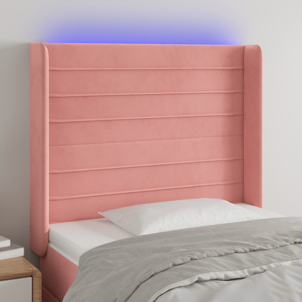 LED uzglavlje baršunasto