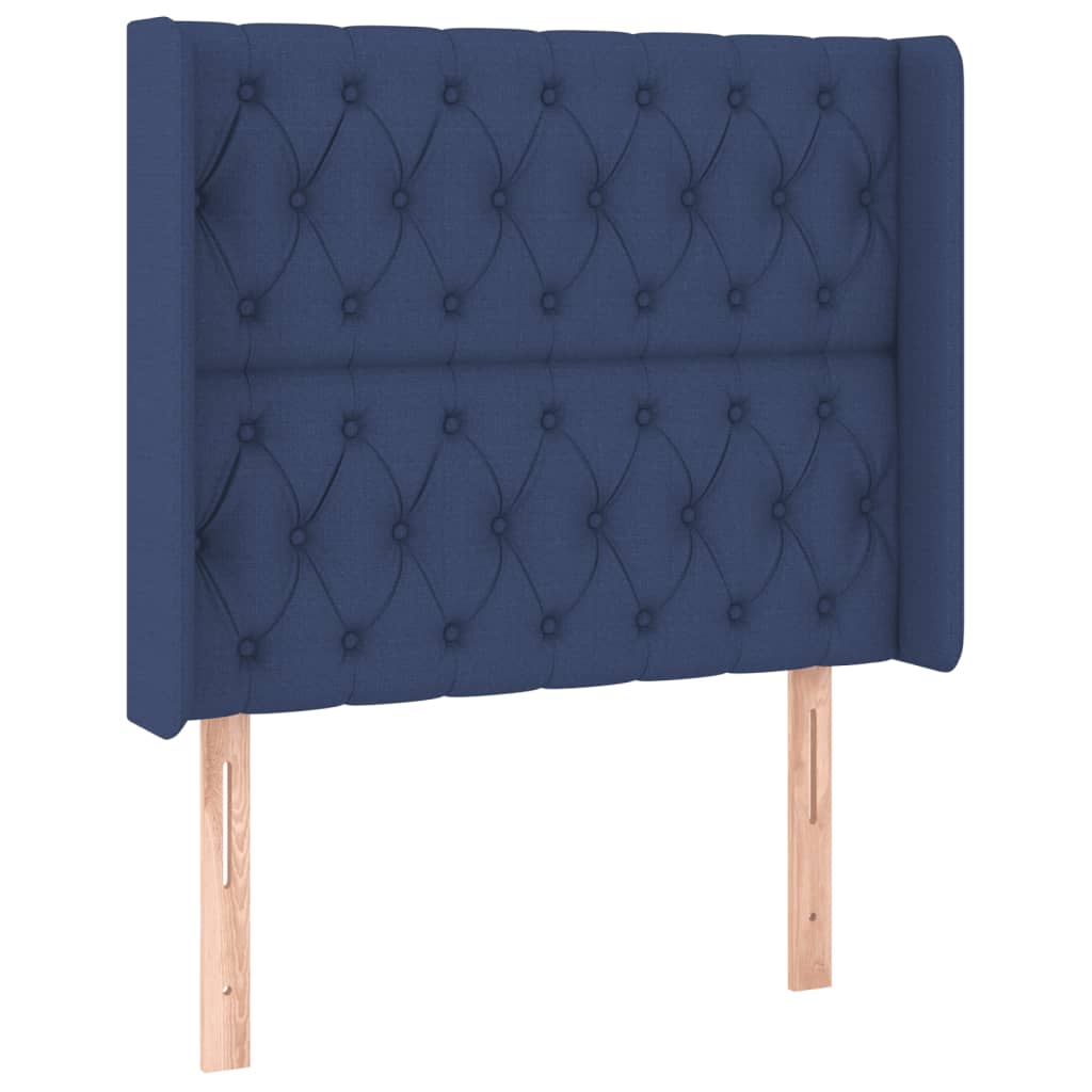 LED uzglavlje plavo 103 x 16 x 118/128 cm od tkanine