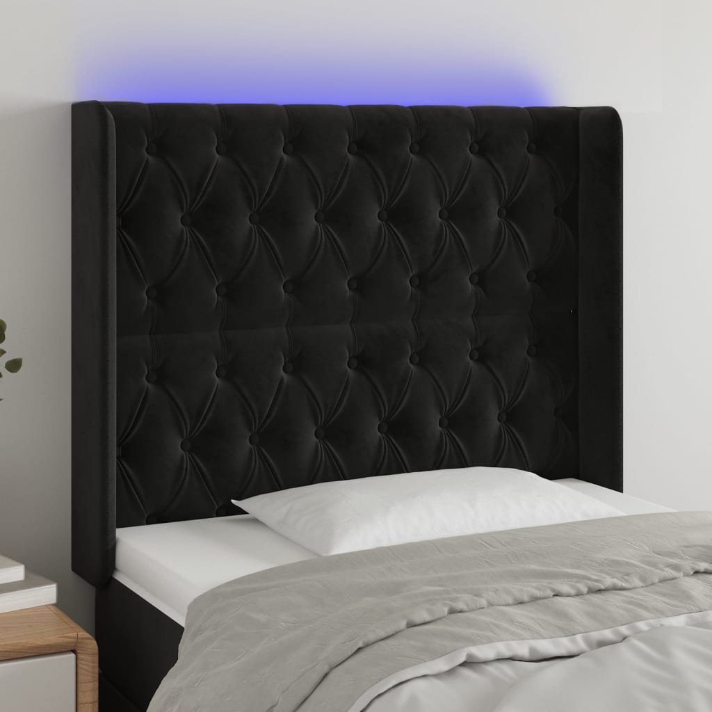 LED uzglavlje baršunasto