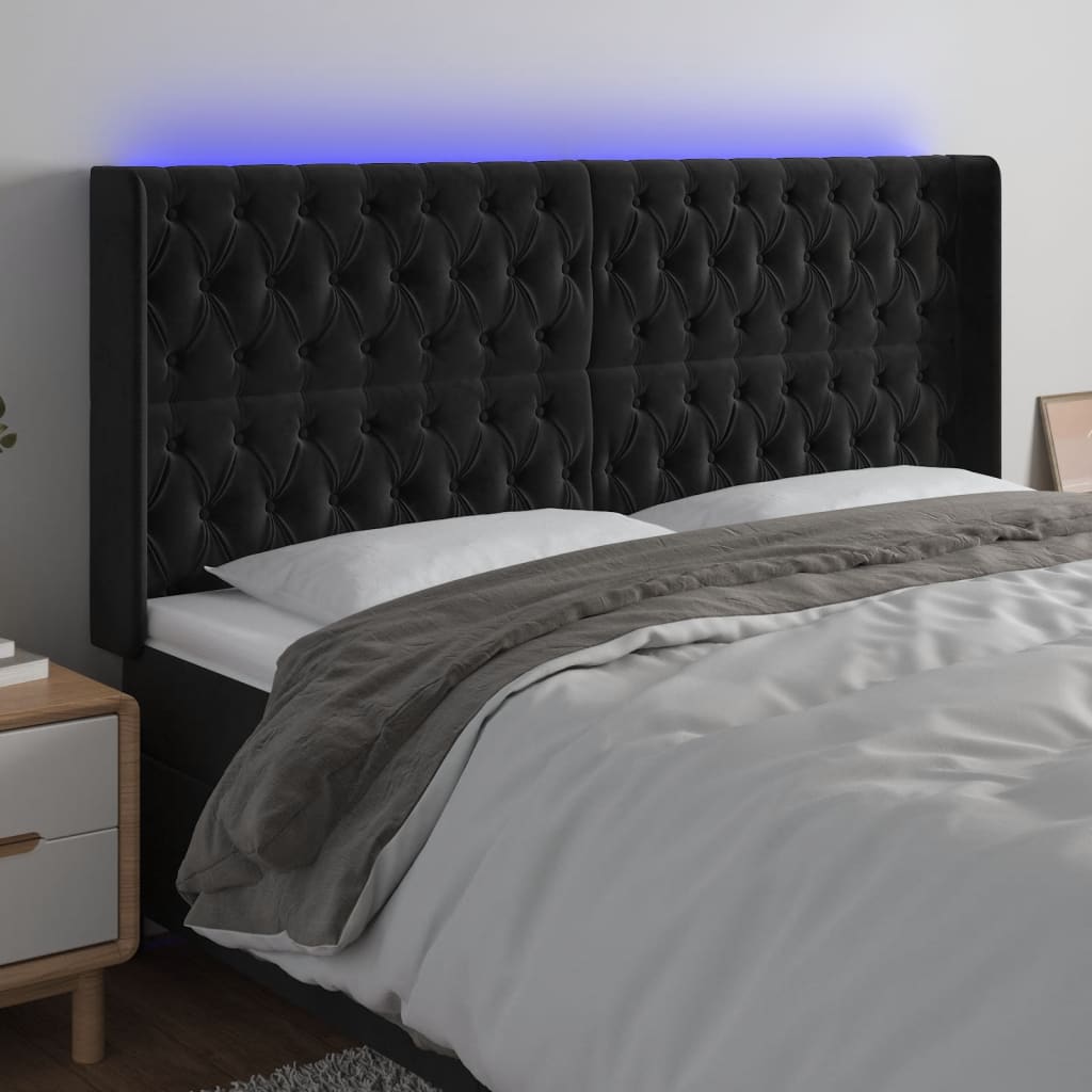 LED uzglavlje baršunasto