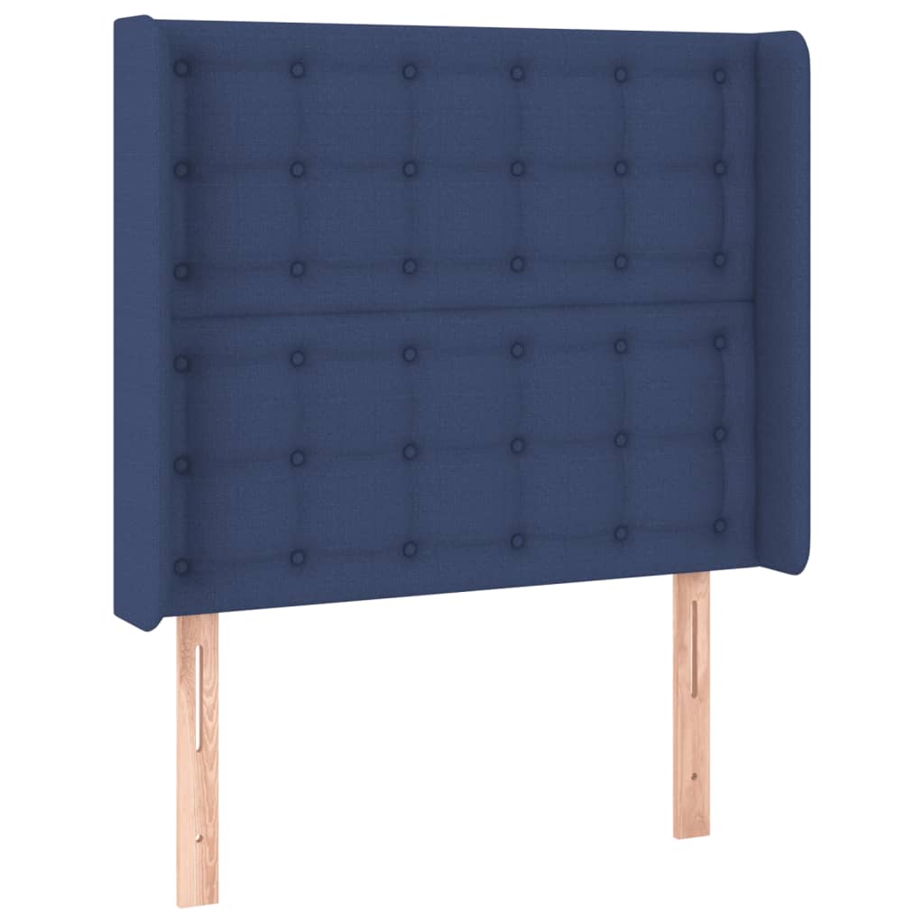 LED uzglavlje plavo 103 x 16 x 118/128 cm od tkanine