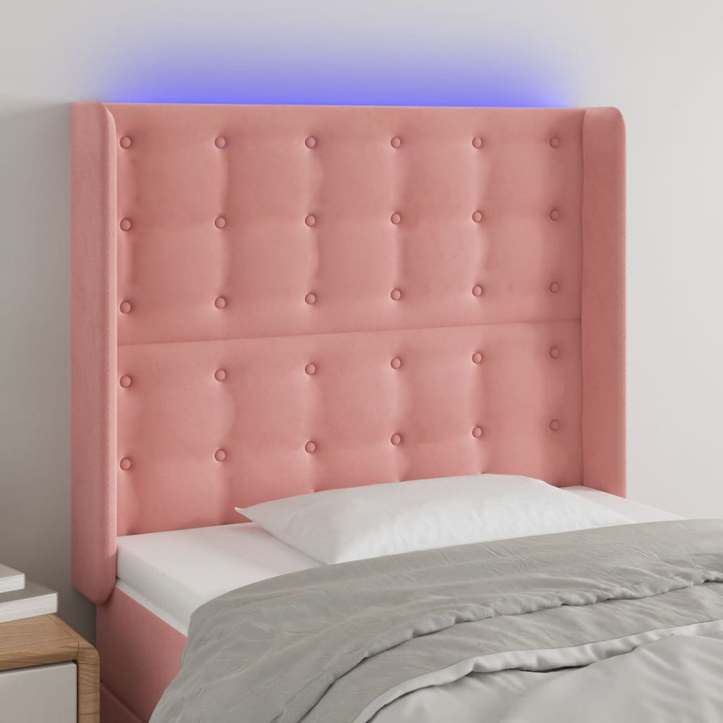 LED uzglavlje baršunasto