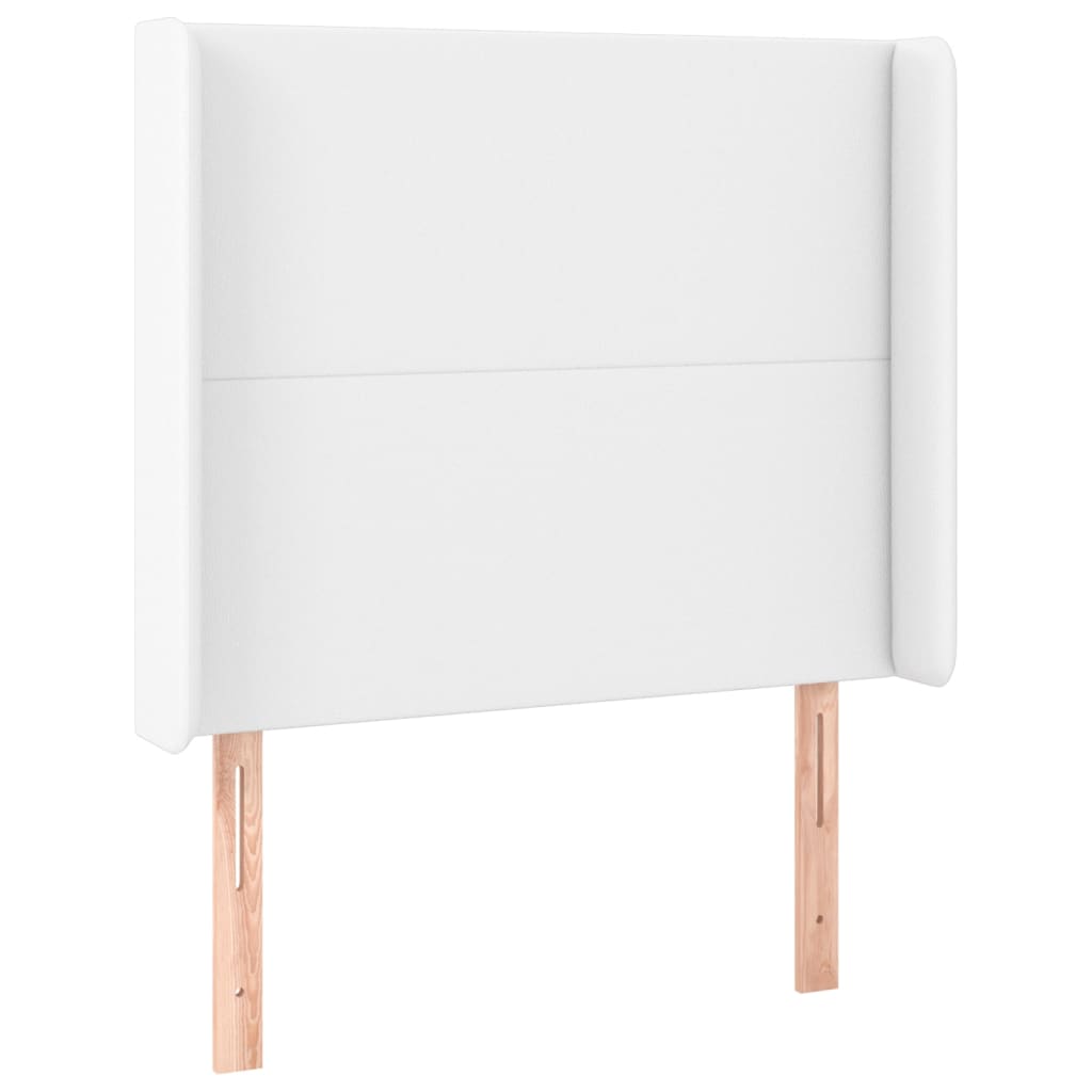 Krevet box spring s madracem LED bijeli 80x200 cm umjetna koža