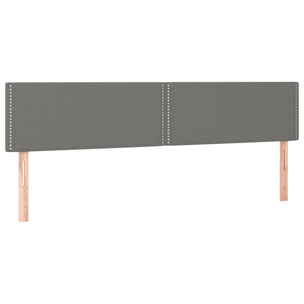 Krevet box spring s madracem LED tamnosivi 180x200 cm tkanina