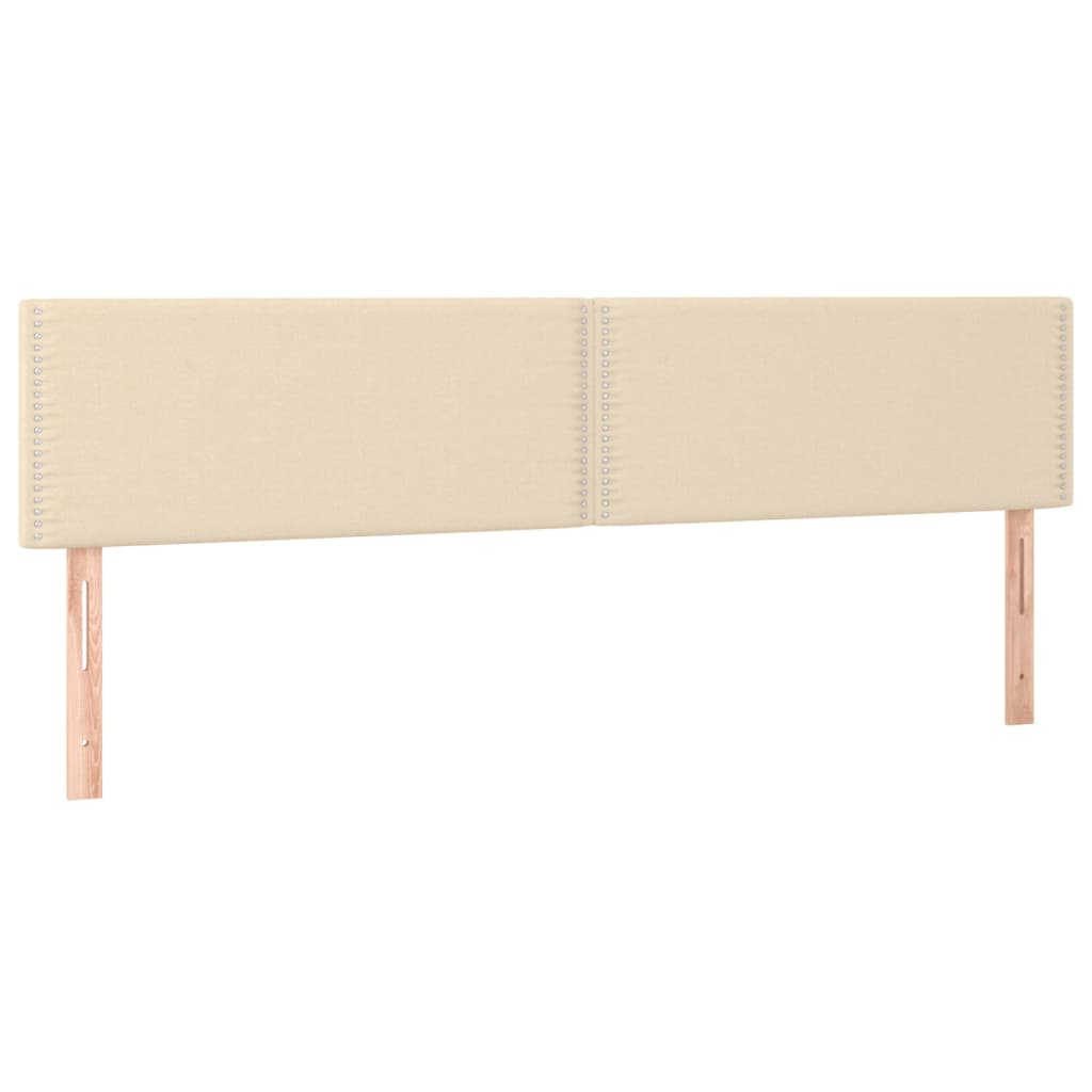 Krevet box spring s madracem LED krem 180x200 cm od tkanine