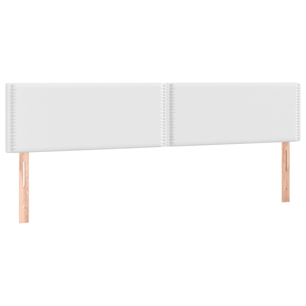 Krevet box spring s madracem LED bijeli 200x200 cm umjetna koža