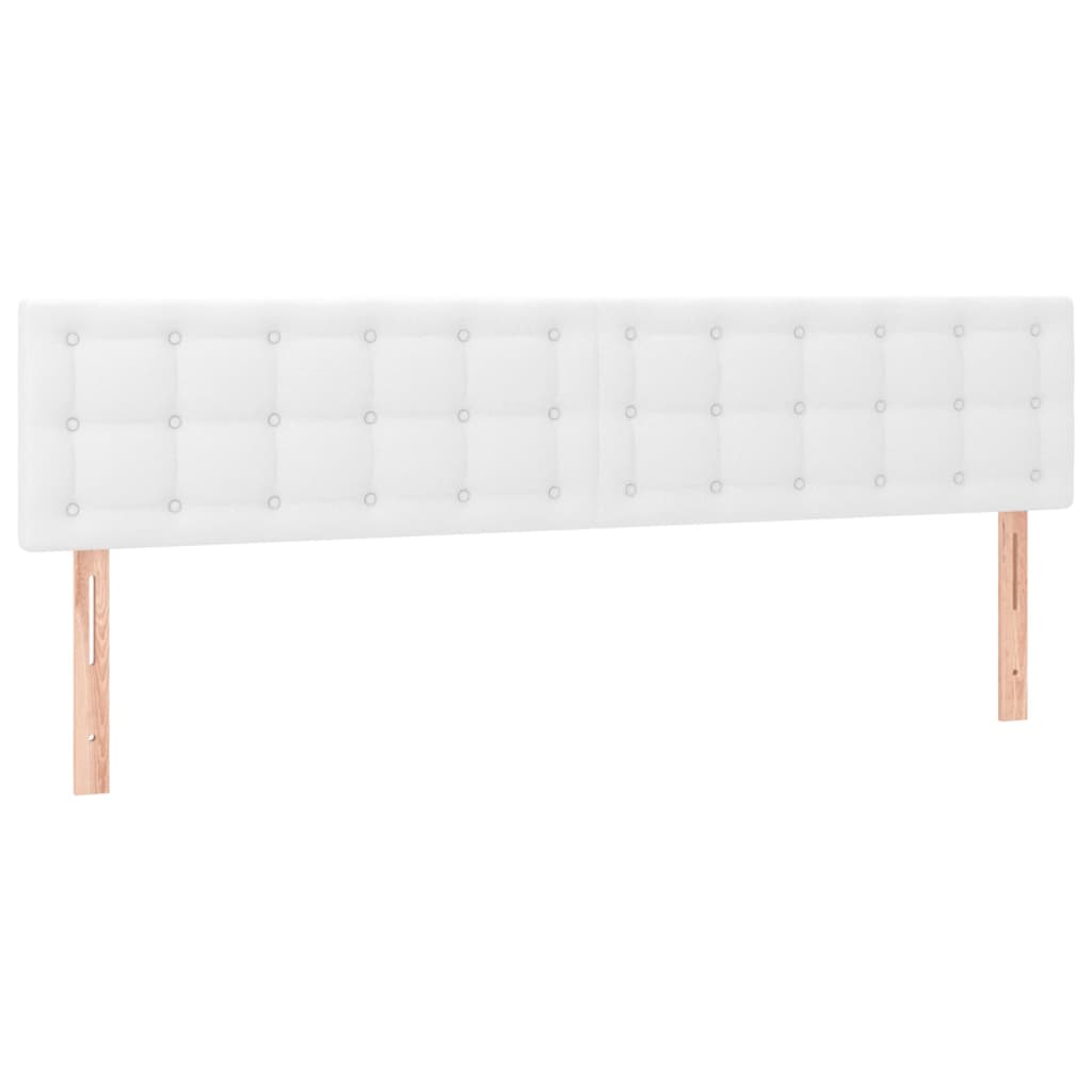 Krevet box spring s madracem LED bijeli 180x200 cm umjetna koža