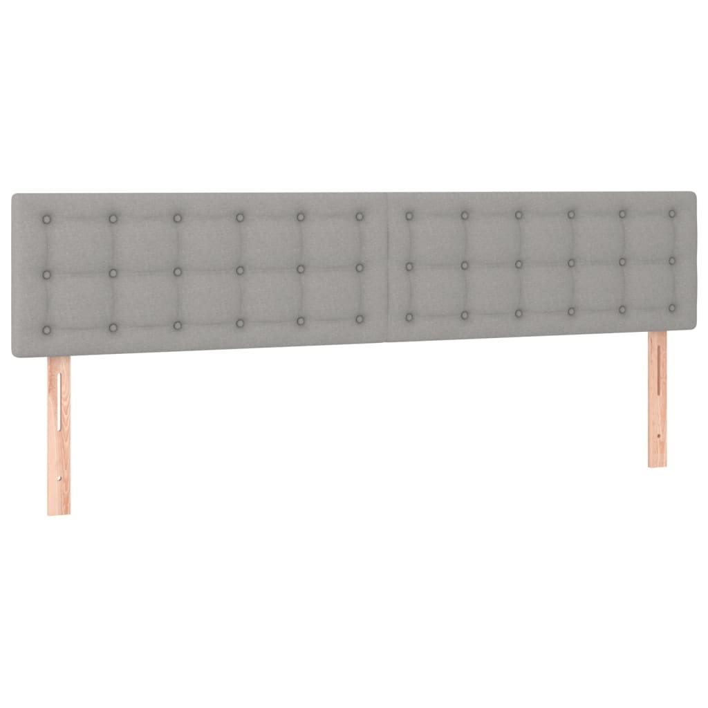 Krevet box spring s madracem svjetlosiva 160x200 cm tkanina