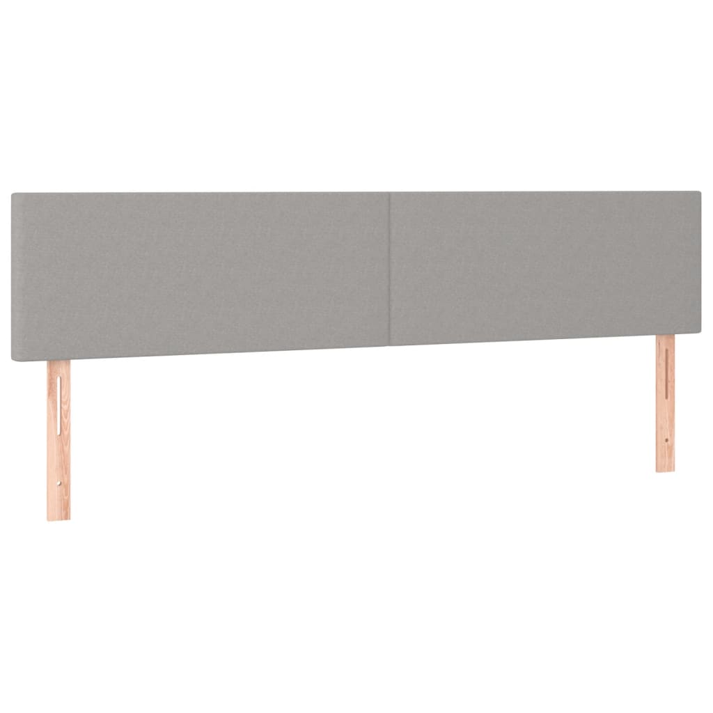 Krevet s oprugama i madracem svjetlosivi 180x200 cm od tkanine