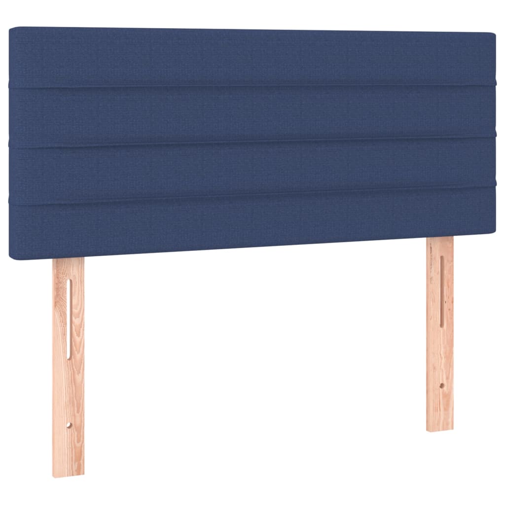 Krevet s oprugama i madracem plavi 80x200 cm od tkanine