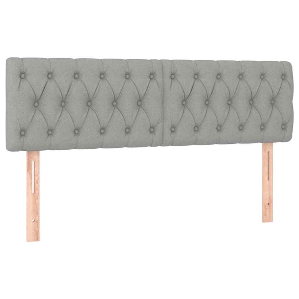 Krevet box spring s madracem svjetlosiva 160x200 cm tkanina