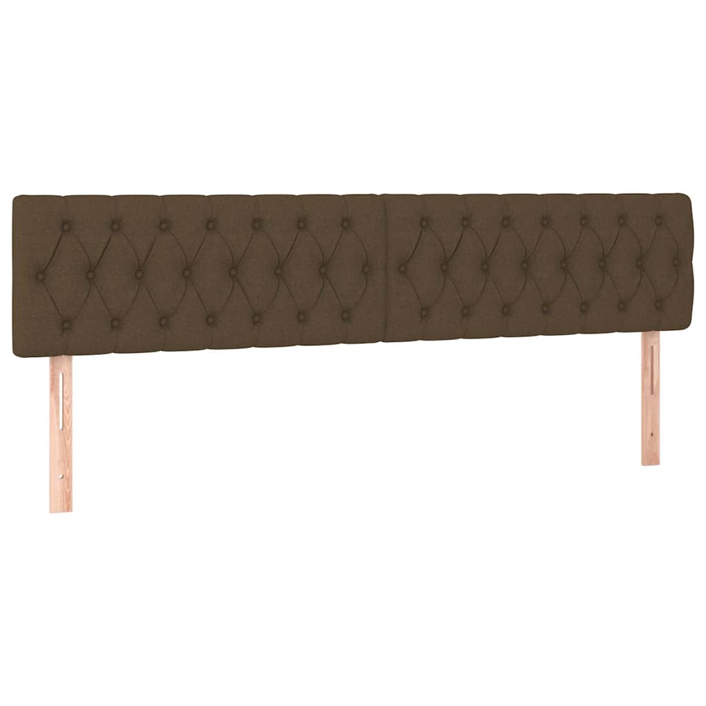 Krevet s oprugama i madracem tamnosmeđi 180x200 cm tkanina