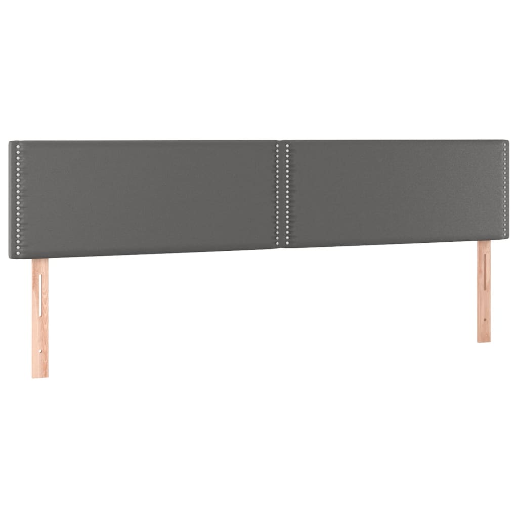 Krevet s oprugama i madracem sivi 200x200 cm od umjetne kože