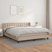 Krevet box spring s madracem cappuccino 180x200 cm umjetna koža