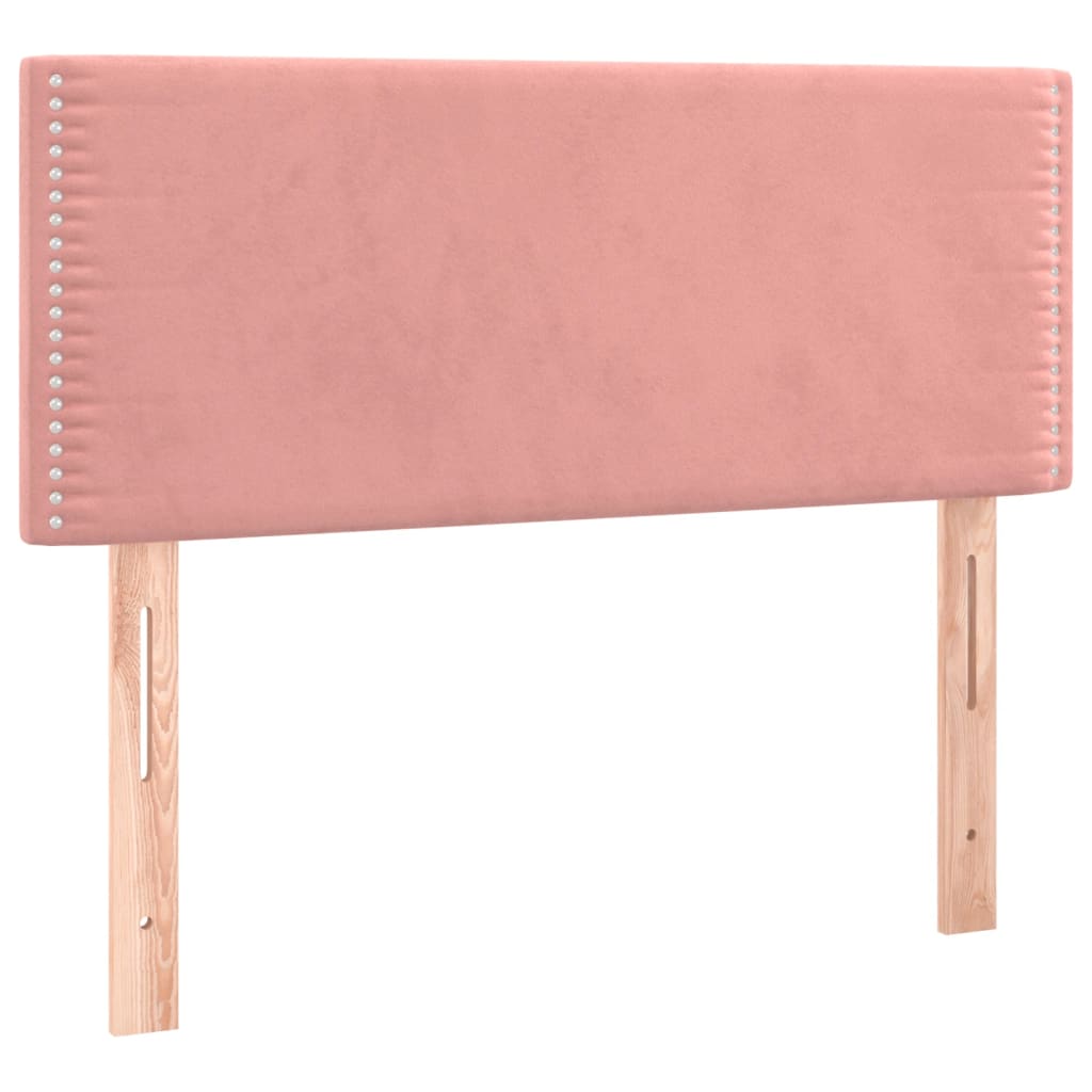 Box spring krevet s madracem ružičasti 100x200 cm baršunasti
