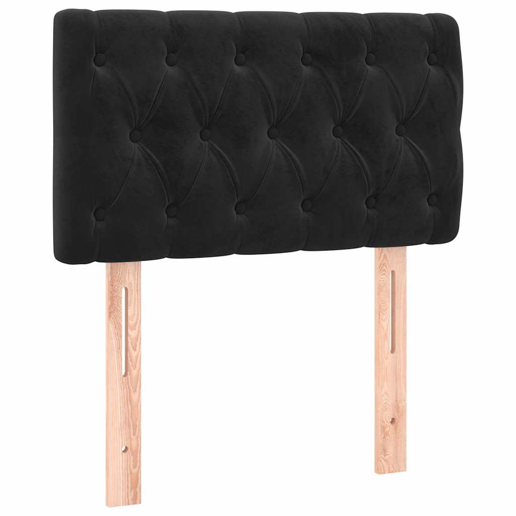 Box spring krevet s madracem crni 80 x 200 cm baršunasti