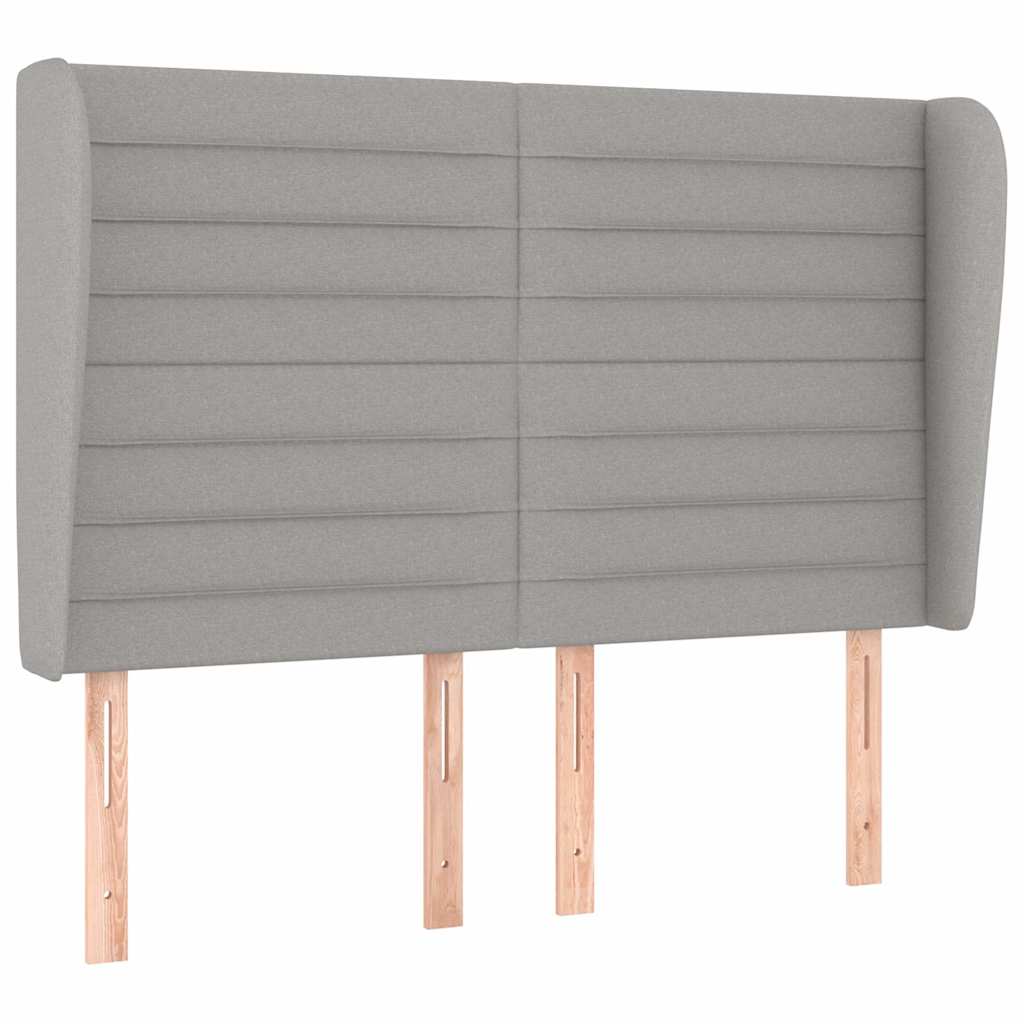 Krevet box spring s madracem svjetlosivi 140x200 cm od tkanine