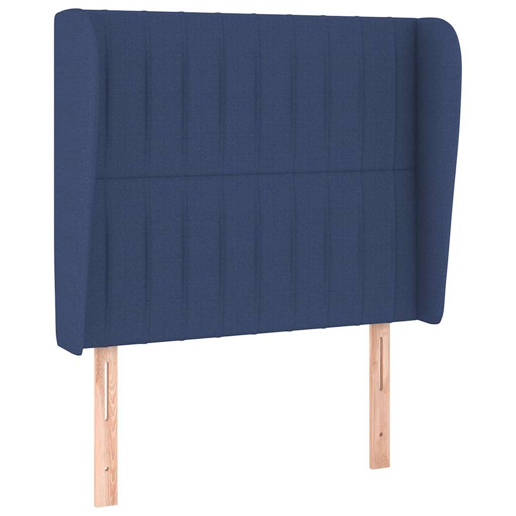 Krevet s oprugama i madracem plavi 80x200 cm od tkanine