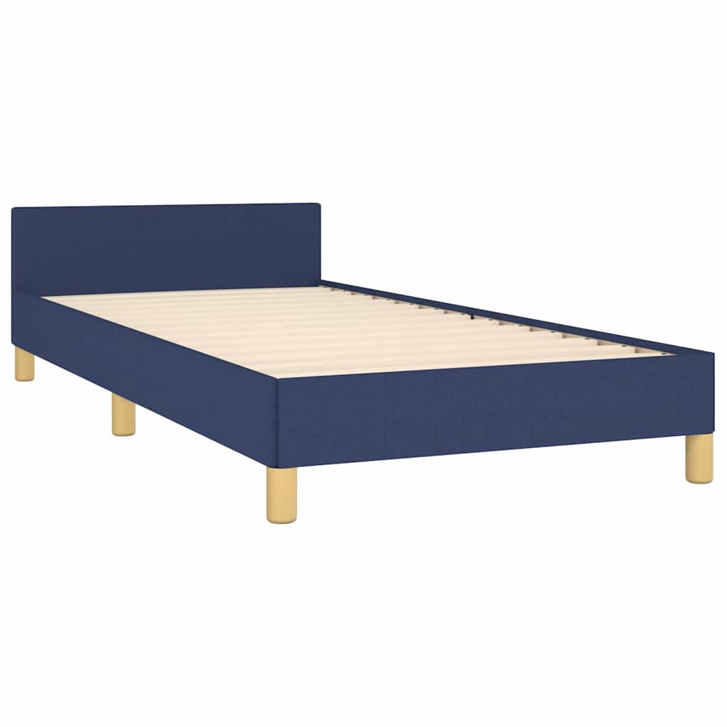 Okvir za krevet bez madraca plava 80x200cm od tkanine