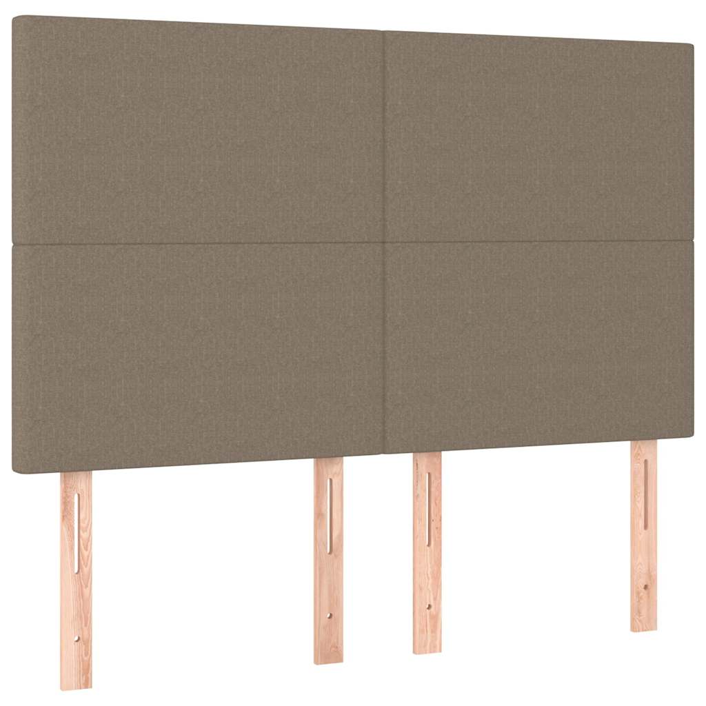 Okvir za krevet bez madraca smeđesivi 140 x 190 cm od tkanine