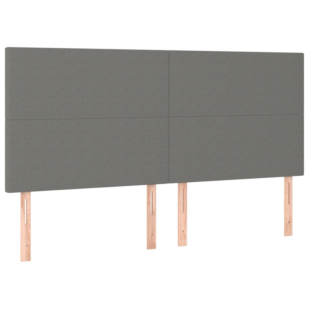 Okvir za krevet bez madraca tamnosivi 160x200 cm od tkanine