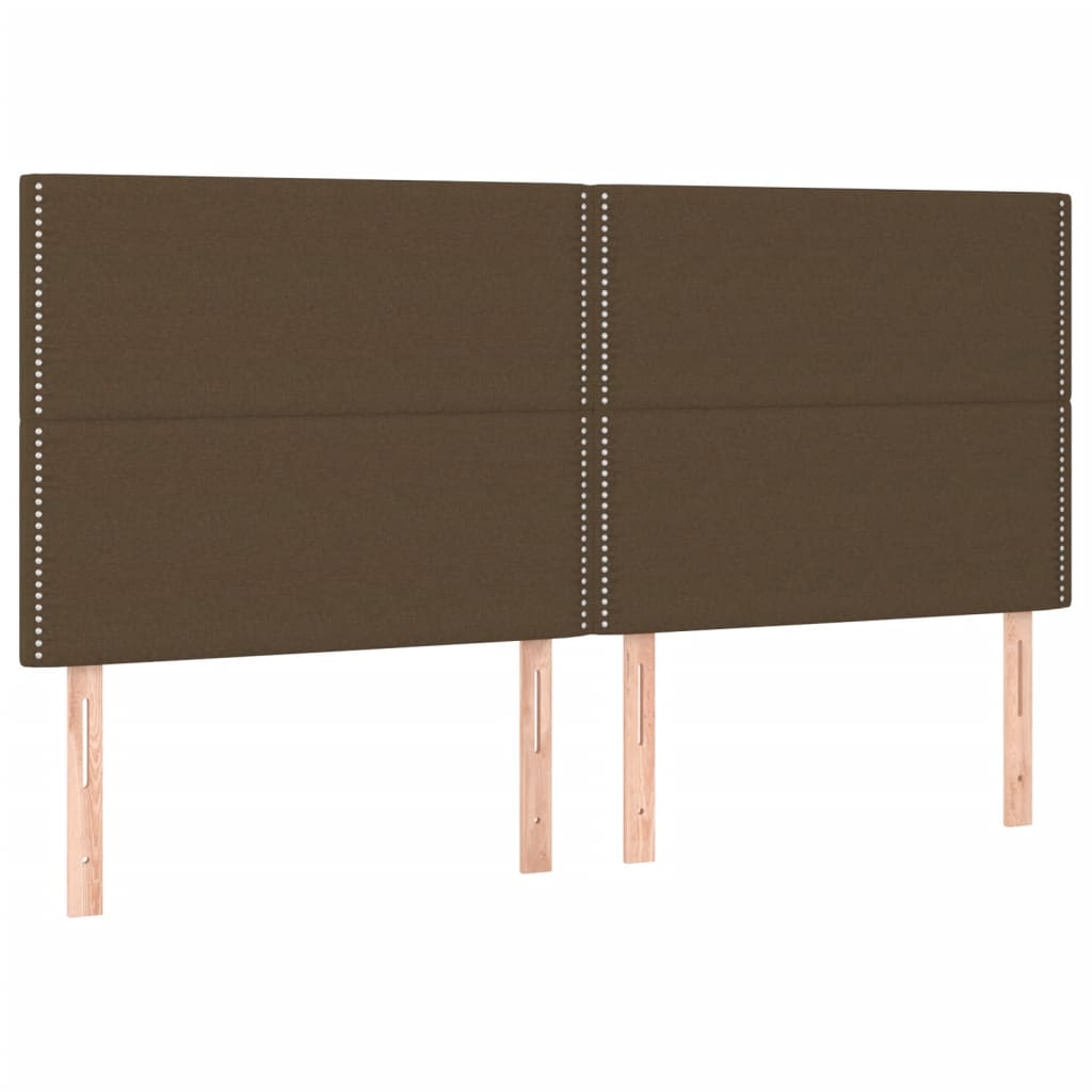 Okvir za krevet bez madraca tamnosmeđi 200x200 cm od tkanine