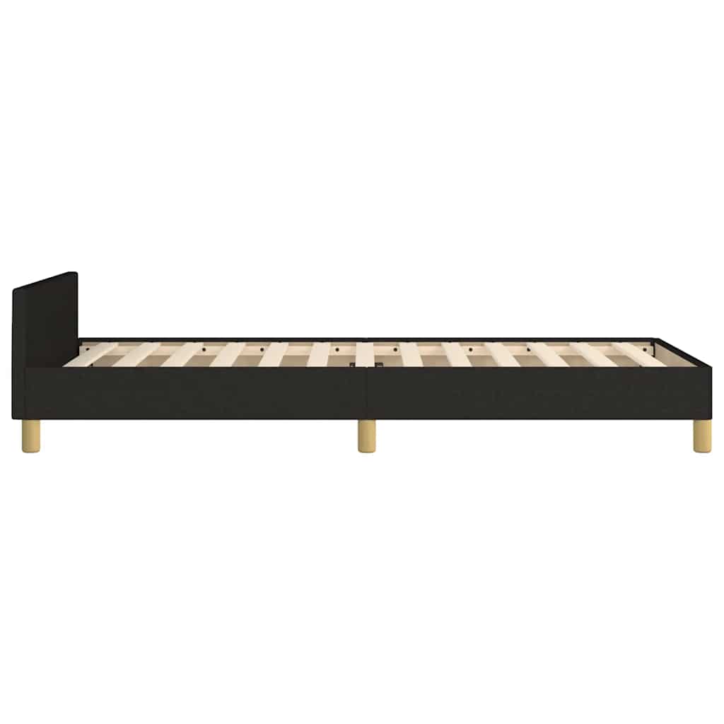 Okvir za krevet bez madraca crni 90x190cm od tkanine